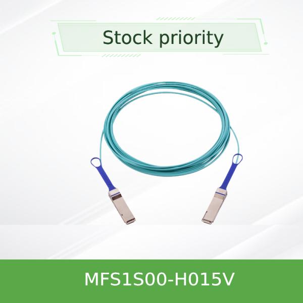 Quality NVIDIA MFS1S00-H015V 200Gb/s QSFP56 Active Optical Cable - 15m Extended Reach AOC for HDR InfiniBand & 200GbE wholesale