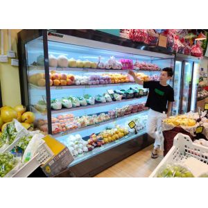 3600W Low Noise Commercial Display Freezer Multideck Open Drinks Milk Display