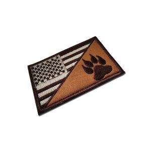 Full Embroidered Hat Patches Polyester Threads Material For Military