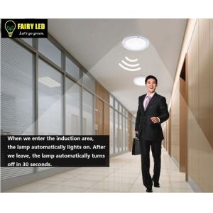 PIR Motion Sensor LED Ceiling Light 18W Surface Mounted