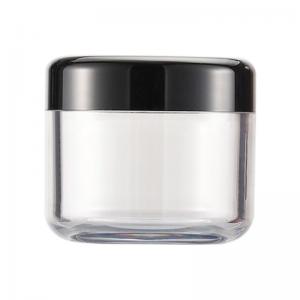 China PASSEN 10g Glass Lip Balm Jars Black Plastic Lids Glass Containers For Creams on sale