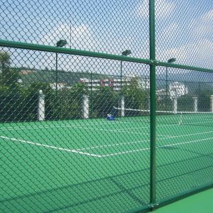 ISO9001 Garden BWG14-BWG27 6ft Tall Chain Link Fence Panels With Barbed Wire
