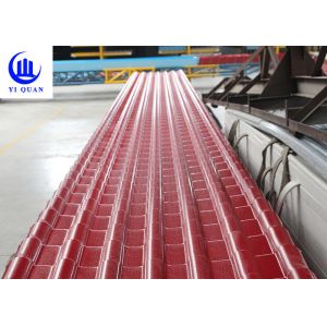 Corrugated Plastic ASA Spanish Style Roof Tiles Long Lifespan 3.0mm Thickness
