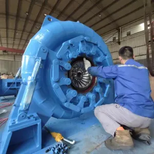 690V 20MW Vertical Water Turbine Generator Air/Water Cooling Indoor/Outdoor Installation