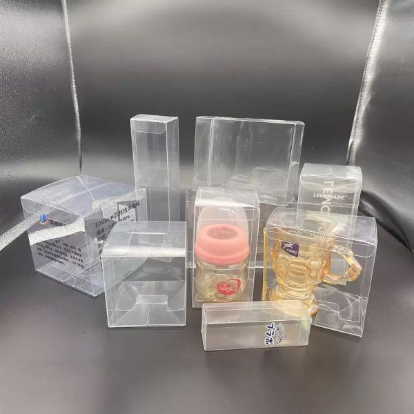 Custom Clear Pet Plastic Box Transparent Folding for Gift Packaging