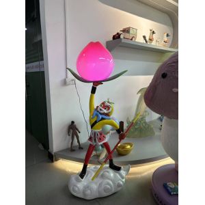 China Wukong Glowing Sculpture - A Classic IP from The Monkey King: Havoc in Heaven Anime, Ideal as a Internet-Famous Check-in Decoration for Modern Home and Store Settings on sale