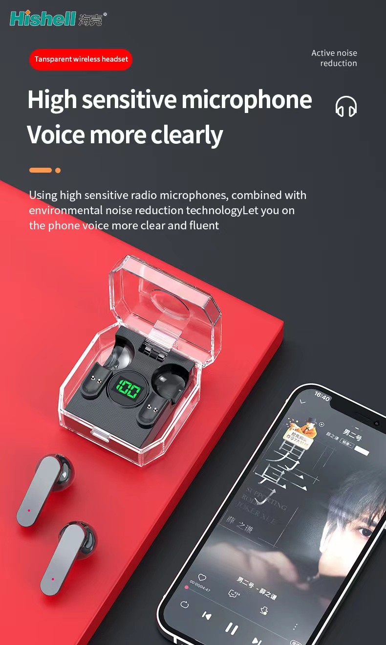 BT 5.3 TWS Bluetooth Headset Waterproof Stereo True Wireless Earbuds K30