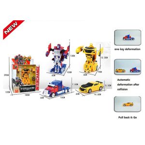 Non - Toxic Plastic Children's Play Toys / 3 In 1 Robot Car Transformer