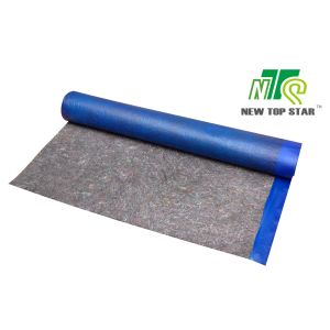 Blue Laminate Flooring Underlayment Recycled Fibers Felt Cushion Underlayment