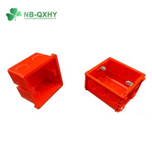 Blue PVC Conduit Fitting Electric Wire Switch Box For Conduit Made Of 100%
