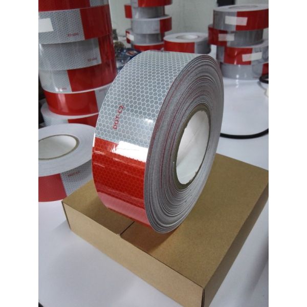 Quality Safety DOT C2 Red And White Reflective Tape For Trailers Truck Strong Adhesive wholesale