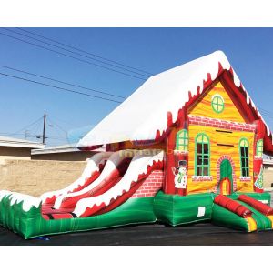 1000D Super Hero Castle Inflatable Bounce House With Water Slide