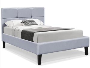 Cheap Plywood Queen Size Fabric Bed Frame Mattress Platform Grey Wooden Ottoman Bed for sale
