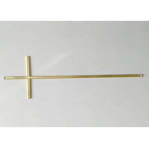 D046 Zamak Cross And Crucifix Coffin Lid Decoration Funeral Accessories gold
