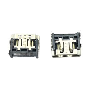 Female STD RA AF SMT Micro HDMI Socket Connector Panel Grd Flange ODM