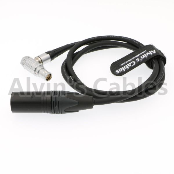 XLR 4 Pin Male to Right Angle Female 1B 6 Pin Elbow Cable For Red Scarlet Epic