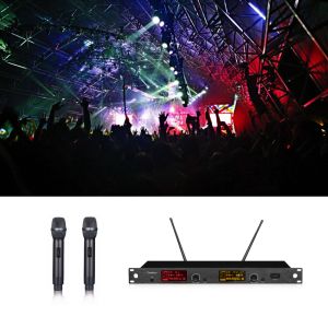 120MHz Four Channel UHF Wireless PA Microphone