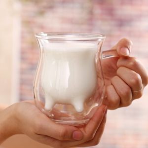 200ml Handmade Double Wall Borosilicate Glass Cup