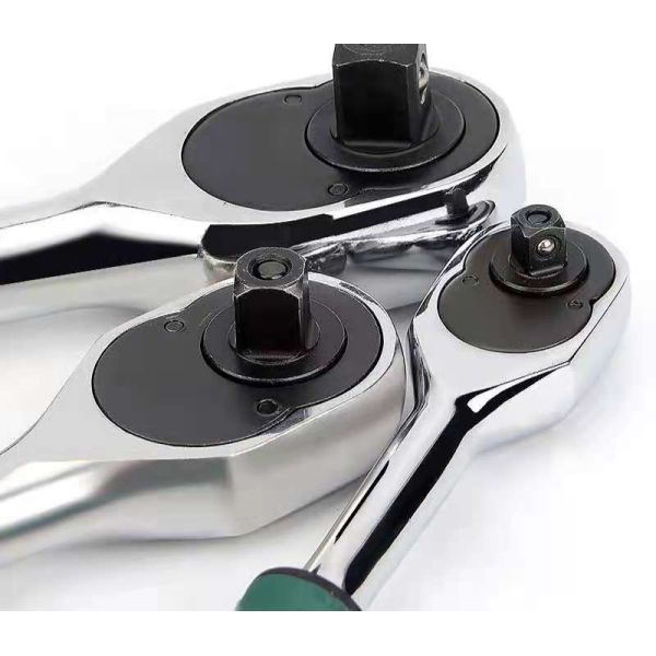 Ratchet wrench, chrome vanadium steel, drive square head size, 1/2,1/4,3/8, straight shank, crank, 1000g