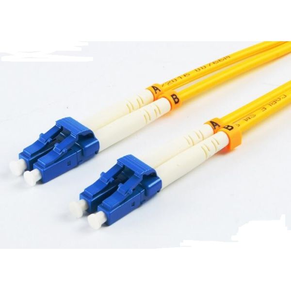 2 Core Single Mode Fiber Optic Cable 3M G652D 9 / 125um Fiber Jumper Cables