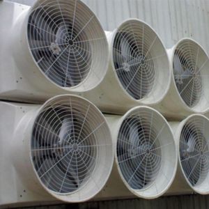 China Industrial Exhaust Fan IP55 Protection Grade 45000m3/h Max Airflow 48' Fan Blade Diameter on sale