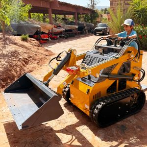 Cheap High Quality Crawler Skid Steer Loader Gasoline Mini Skid Steer Loader with Quick Hitch for sale