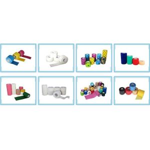 Delicate colors nonwoven cohesive elastic bandage, Extra strong porous custom