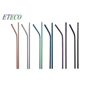Portable Picnic Stainless Steel Cocktail Straws Environmentally Friendly