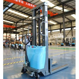 Walk Behind Semi Electric Pallet Stacker Jack 1t Automatic