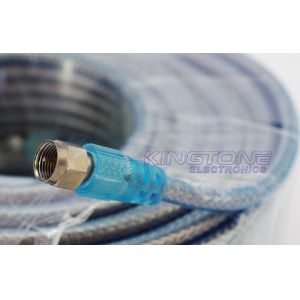 Terminated RG6 CATV Cable with Two Golden F Connectors for Satallite System Use