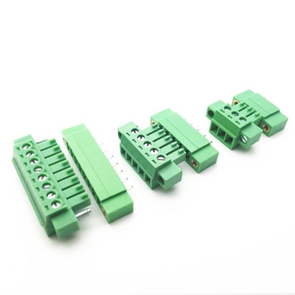 Quality 3.81mm Pitch PCB Screw Terminal Blocks Plug + Straight Angle Pin Header with Flange wholesale