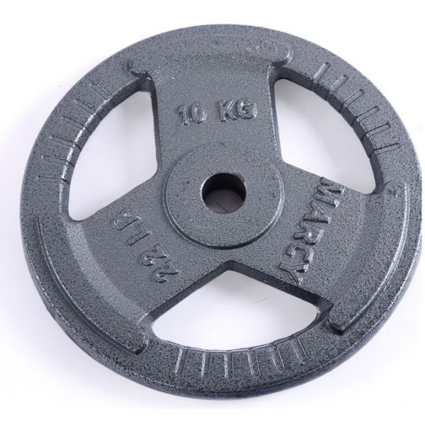 Quality three handle painted cast iron barbell plate2.5kg 5kg 7.5kg 10kg 15kg 20kg wholesale