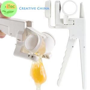 Cheap separate EZ Egg Cracker Handheld EZ cracker egg cracker with separator tools egg beaters for sale