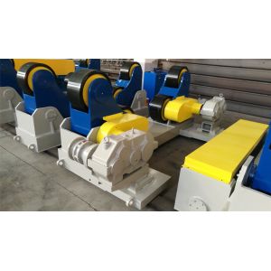 CE ISO 100T SAR Welding Turning Roller Stationary Self Aligning Rotator PU Wheel