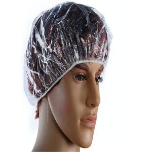 Waterproof Polyethlene Disposable Mob Cap Non Toxic For Beauty Salon SPA