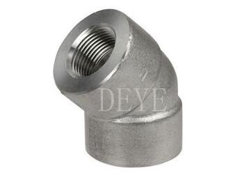 Quality 45deg Elbow High Pressure Pipe Fittings With Threaded NPT 2000lbs 3000lbs wholesale