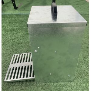 5kg Auto Chicken Feeder Treadle Self Opening Galvanized Chook Poultry