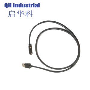 Cheap 2Pin 10.2 mm Pitch Salt Spray 48H Mobile 90 Degree Bend Pogo Pin Flat Pogo Pin Magnetic Pogo Pin Charger for sale