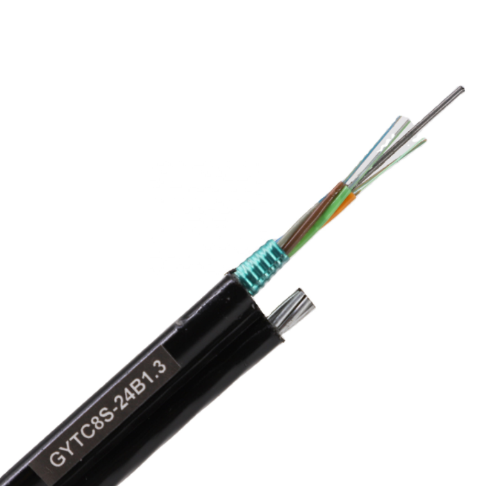 Figure 8 Overhead Fiber Optic Cable Gytc8s Self Support Loose Tube Stranded 16 24 48 Core