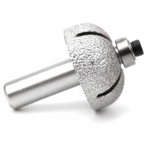 R15 37mm Ball Round Nose Stone Router Bit , Diamond Router Bits For Granite With