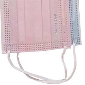 Self Protective 3 Ply Disposable Face Mask Anti Bacterial Breathable Convenient