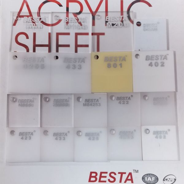 Easily Cut Extruded Acrylic Sheet with Light Transmission UV Resistance and Heat