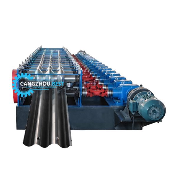 Quality Steel Thickness 4mm Iron Fast Change 2&3 Waves Crash Barrier Roll Forming Machine wholesale