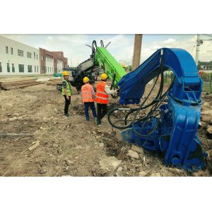 Excavator Mounted Vibro Hammer For Fast Pile Driving Construction Projects