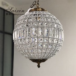 Round Crystal Ball Chandelier Lighting Fixture Lamp Chandeliers Ceiling 60cm