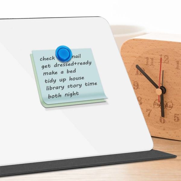 Magnetic Foldable Desktop Glass Whiteboard Dry Erase Board 20x30cm With Marker Pen