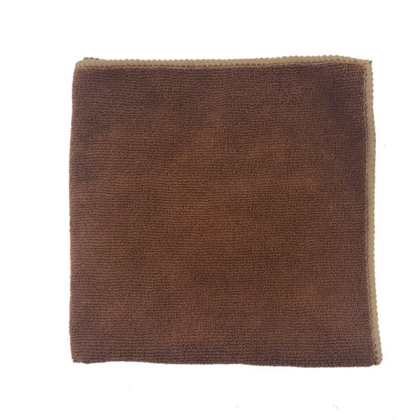 Quality Warp Knitting Brown Microfiber Fabric 40x40 Piped 80% Polyester wholesale