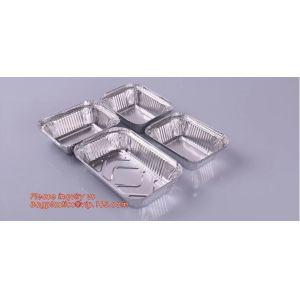 Rectangular Aluminium Foil Food Container, Airlines Fast Food Delivery,