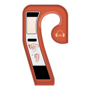 Tourists share self-service rental guide machines with automatic explanation for