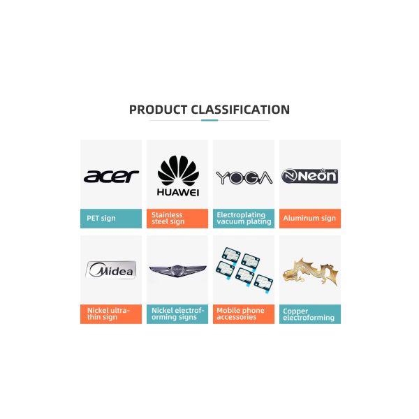 Customized Stainless Steel Label Plate with Self-Adhesive Back Glue and Customer's Logo